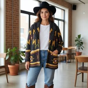 Idyllwind by Miranda Lambert SOFT Cardigan rodeo queen,Aztec,Southwestern Sz-XS